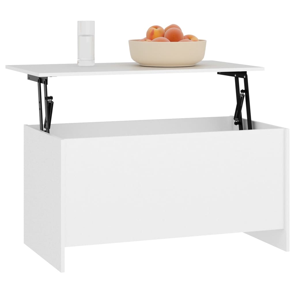 Salontafel 102x55,5x52,5 cm bewerkt hout wit is nu te koop bij PeponiXL, paradijselijk wonen!