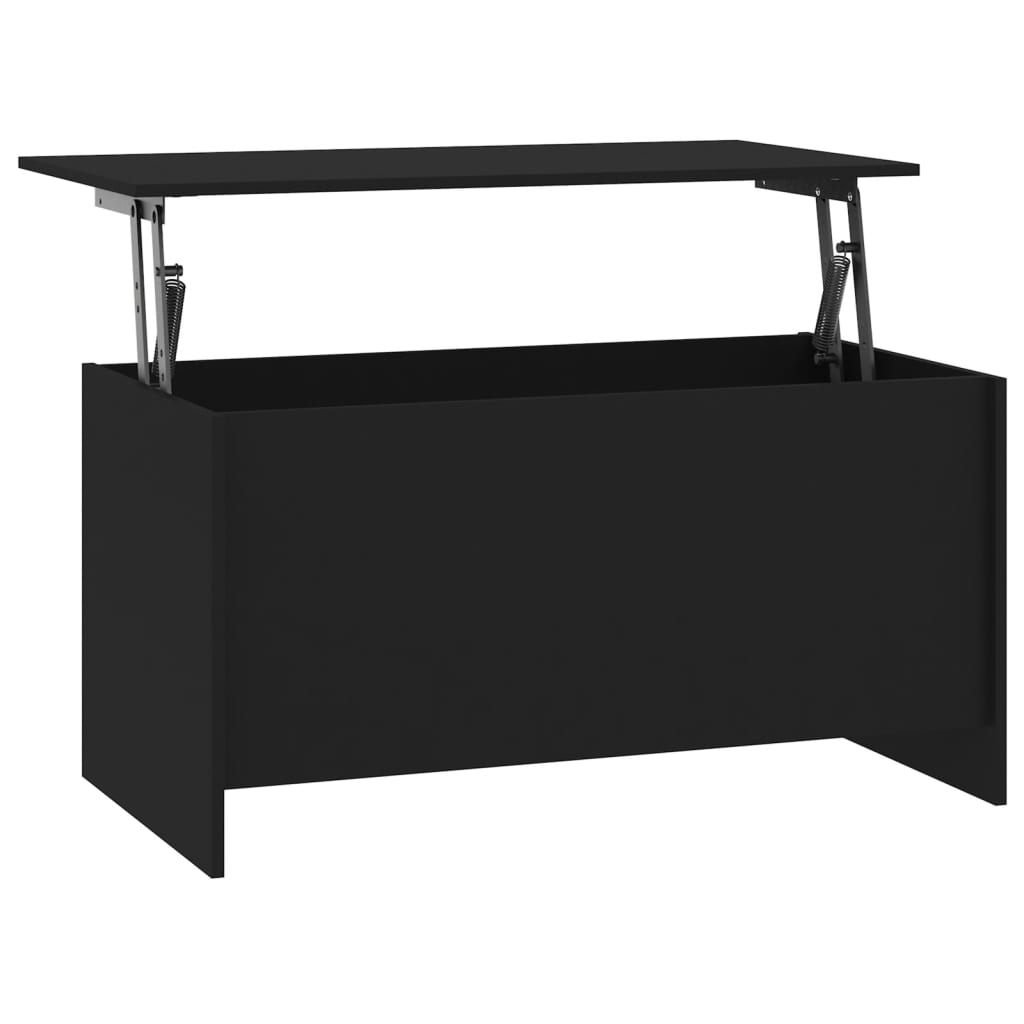 Salontafel 102x55,5x52,5 cm bewerkt hout zwart is nu te koop bij PeponiXL, paradijselijk wonen!