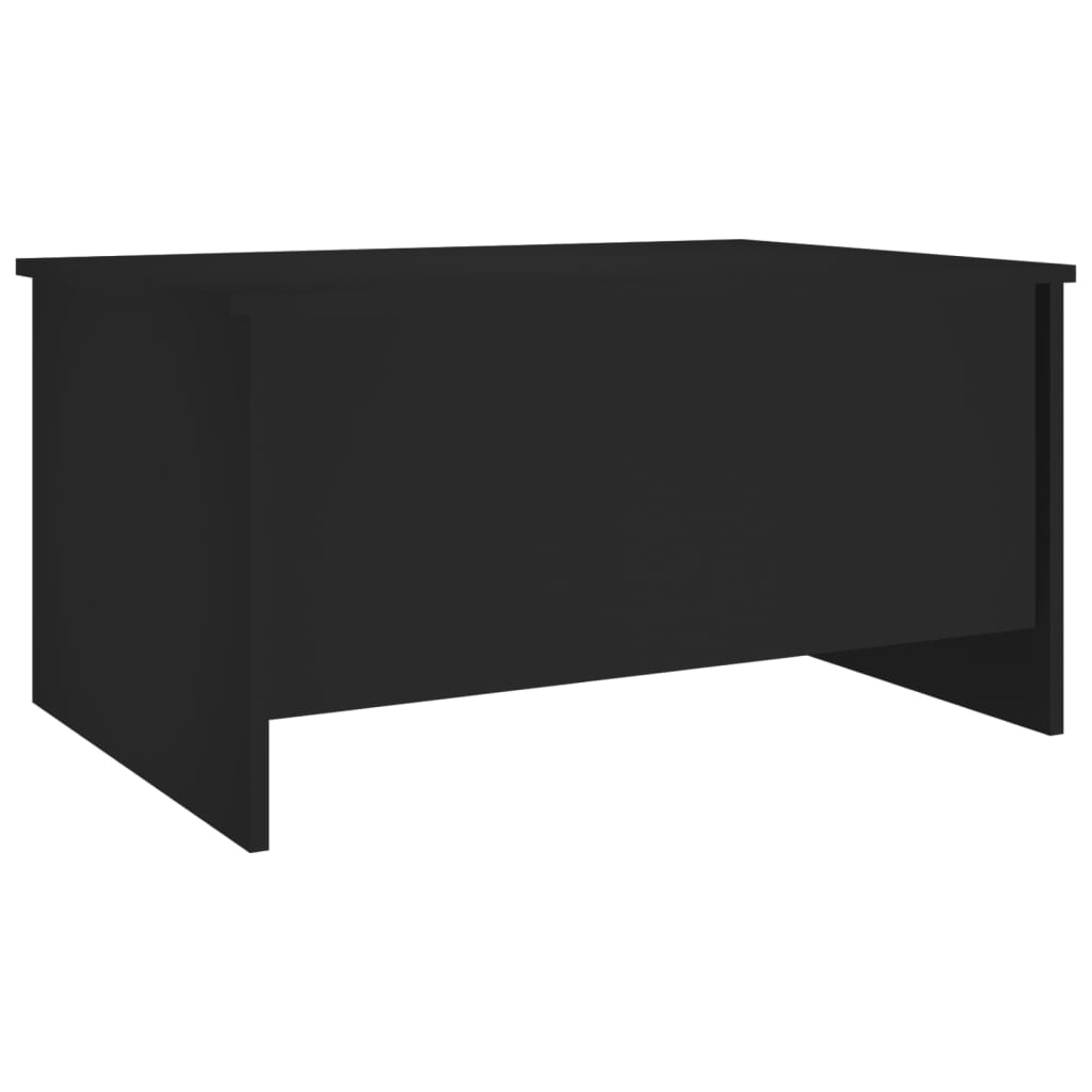 Salontafel 80x55,5x41,5 cm bewerkt hout zwart is nu te koop bij PeponiXL, paradijselijk wonen!