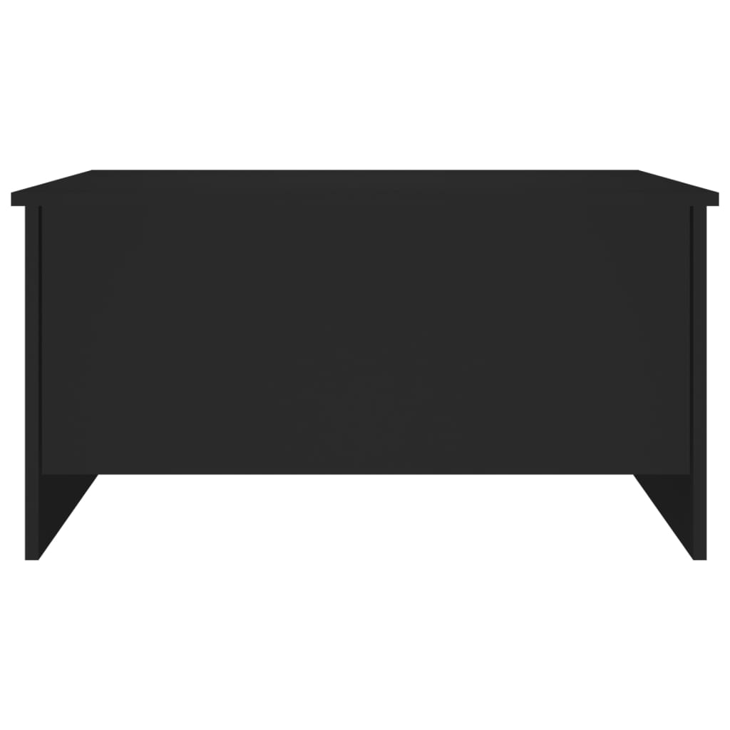 Salontafel 80x55,5x41,5 cm bewerkt hout zwart is nu te koop bij PeponiXL, paradijselijk wonen!