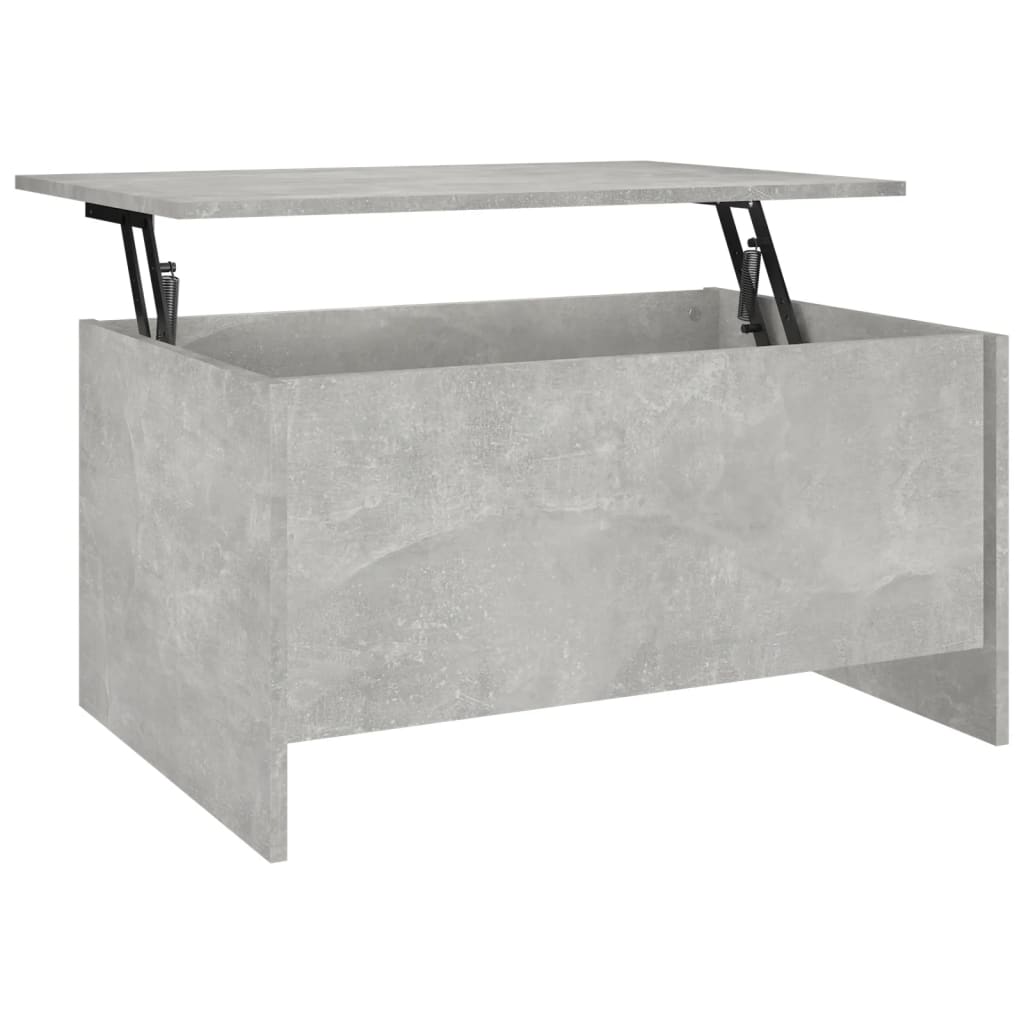 Salontafel 80x55,5x41,5 cm bewerkt hout betongrijs is nu te koop bij PeponiXL, paradijselijk wonen!