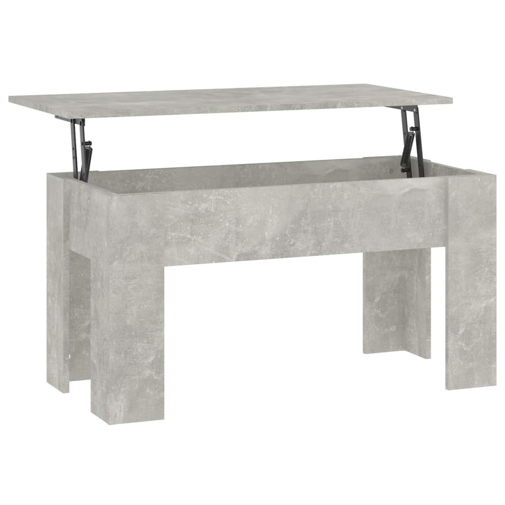 Salontafel 101x49x52 cm bewerkt hout betongrijs