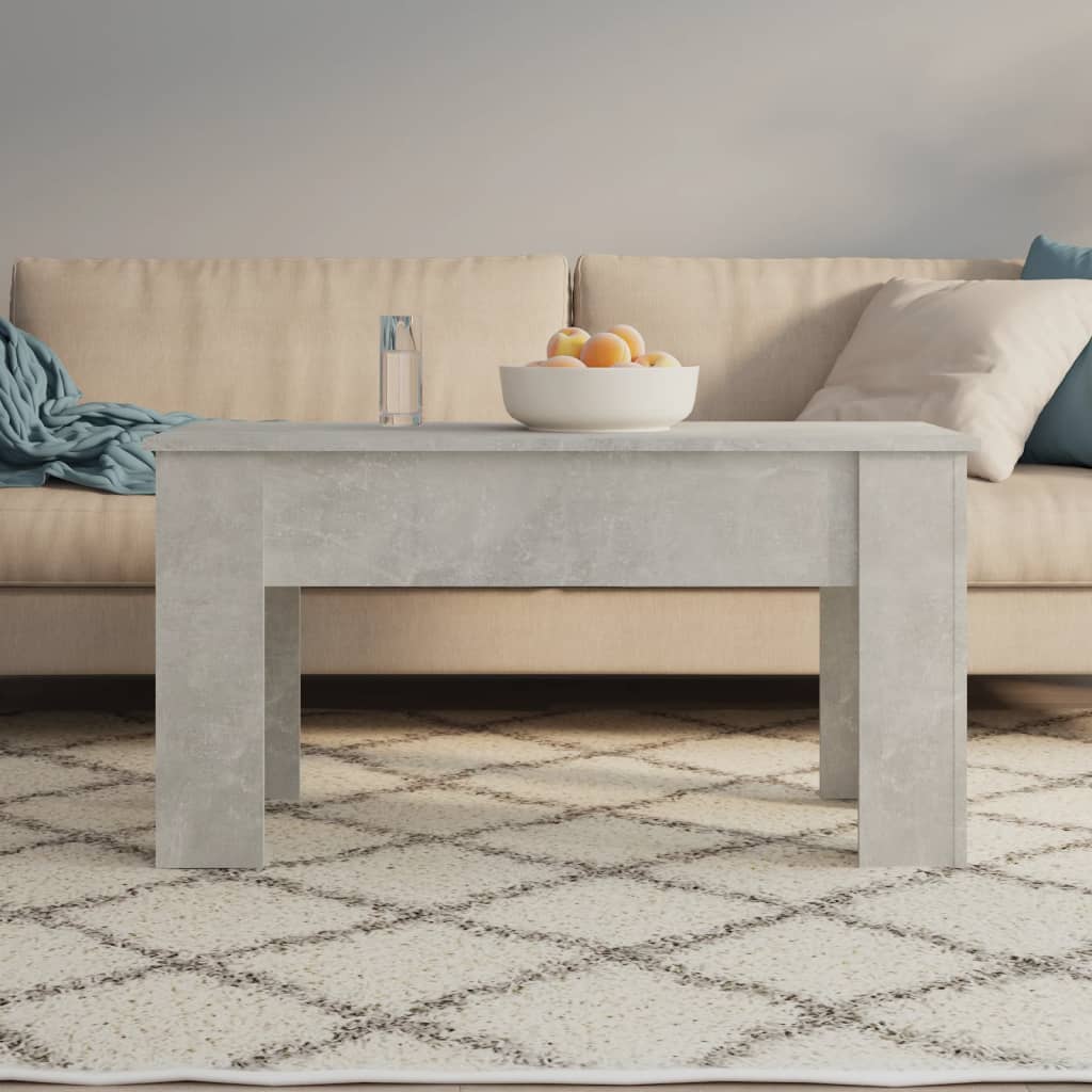 Salontafel 101x49x52 cm bewerkt hout betongrijs