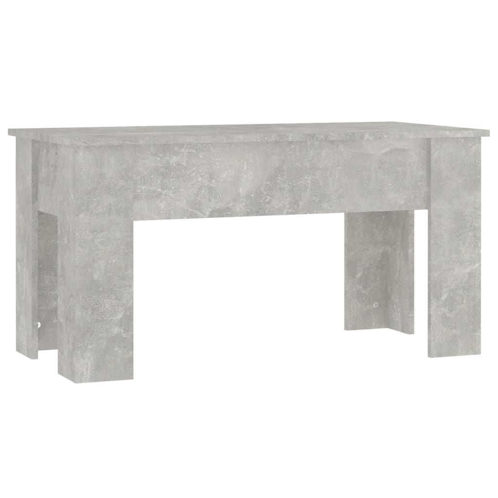 Salontafel 101x49x52 cm bewerkt hout betongrijs