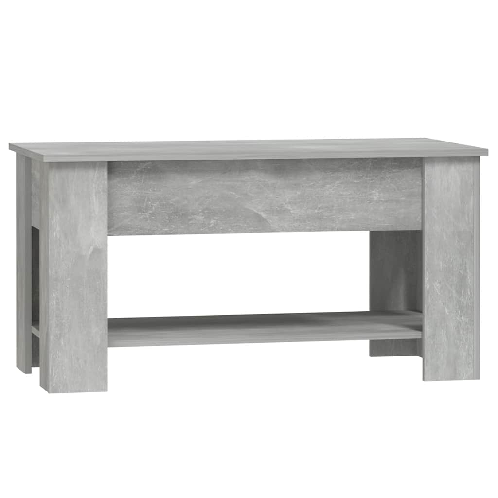 Salontafel 101x49x52 cm bewerkt hout betongrijs is nu te koop bij PeponiXL, paradijselijk wonen!