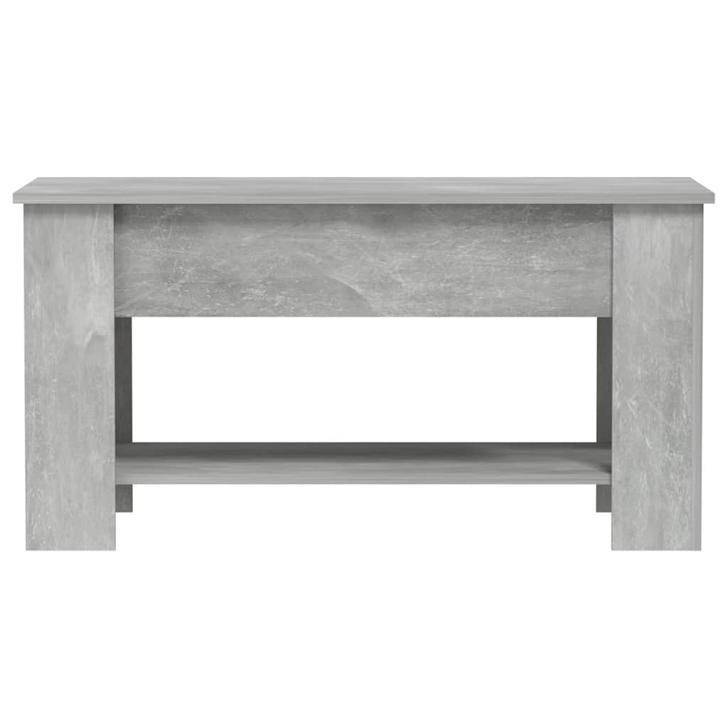Salontafel 101x49x52 cm bewerkt hout betongrijs is nu te koop bij PeponiXL, paradijselijk wonen!