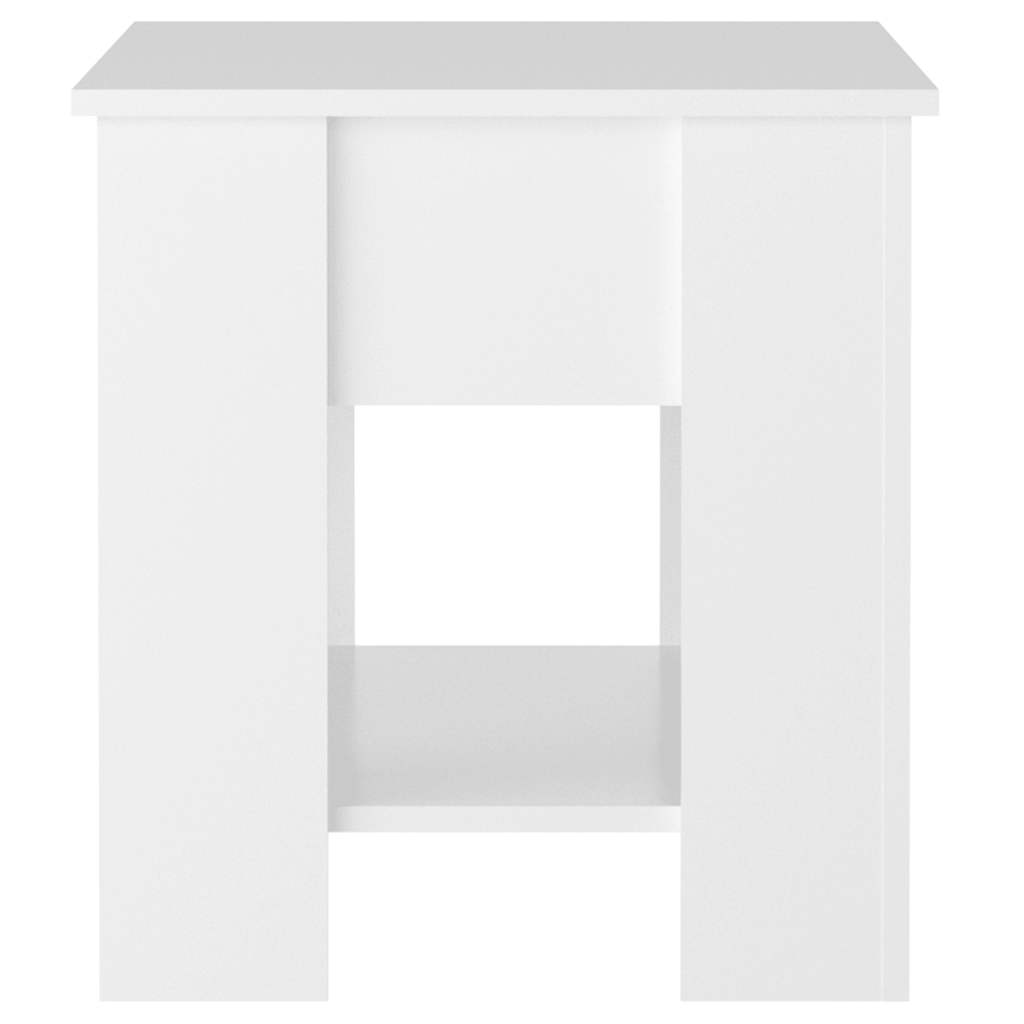 Salontafel 101x49x52 cm bewerkt hout hoogglans wit is nu te koop bij PeponiXL, paradijselijk wonen!