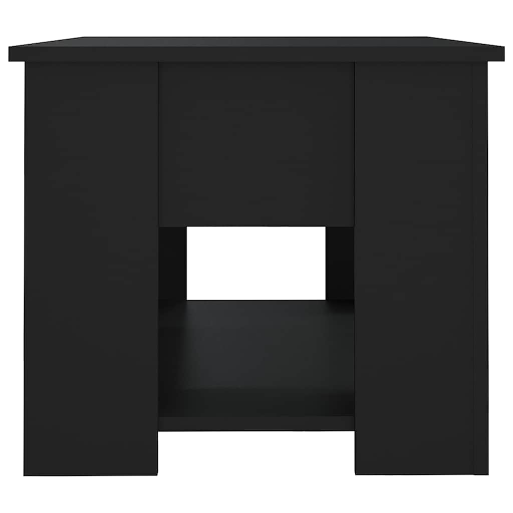 Salontafel 79x49x41 cm bewerkt hout zwart is nu te koop bij PeponiXL, paradijselijk wonen!