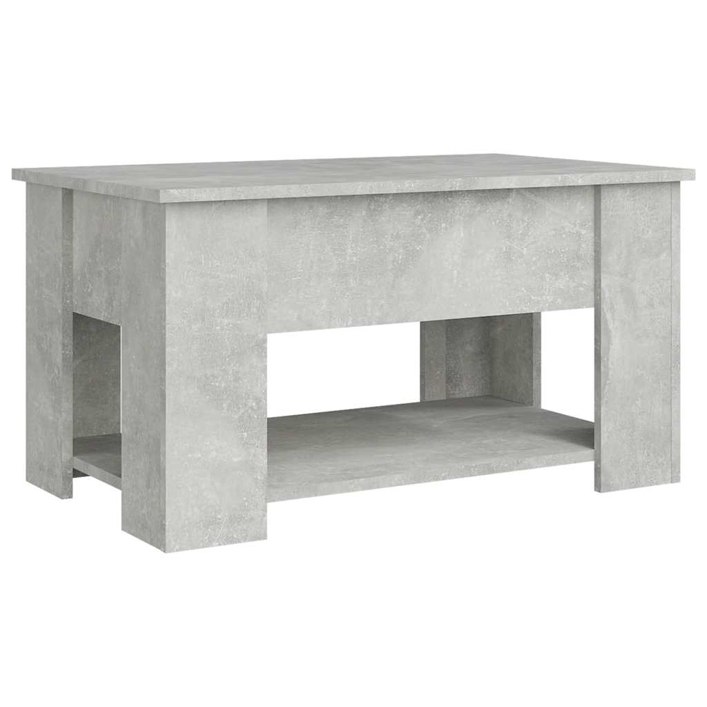 Salontafel 79x49x41 cm bewerkt hout betongrijs is nu te koop bij PeponiXL, paradijselijk wonen!