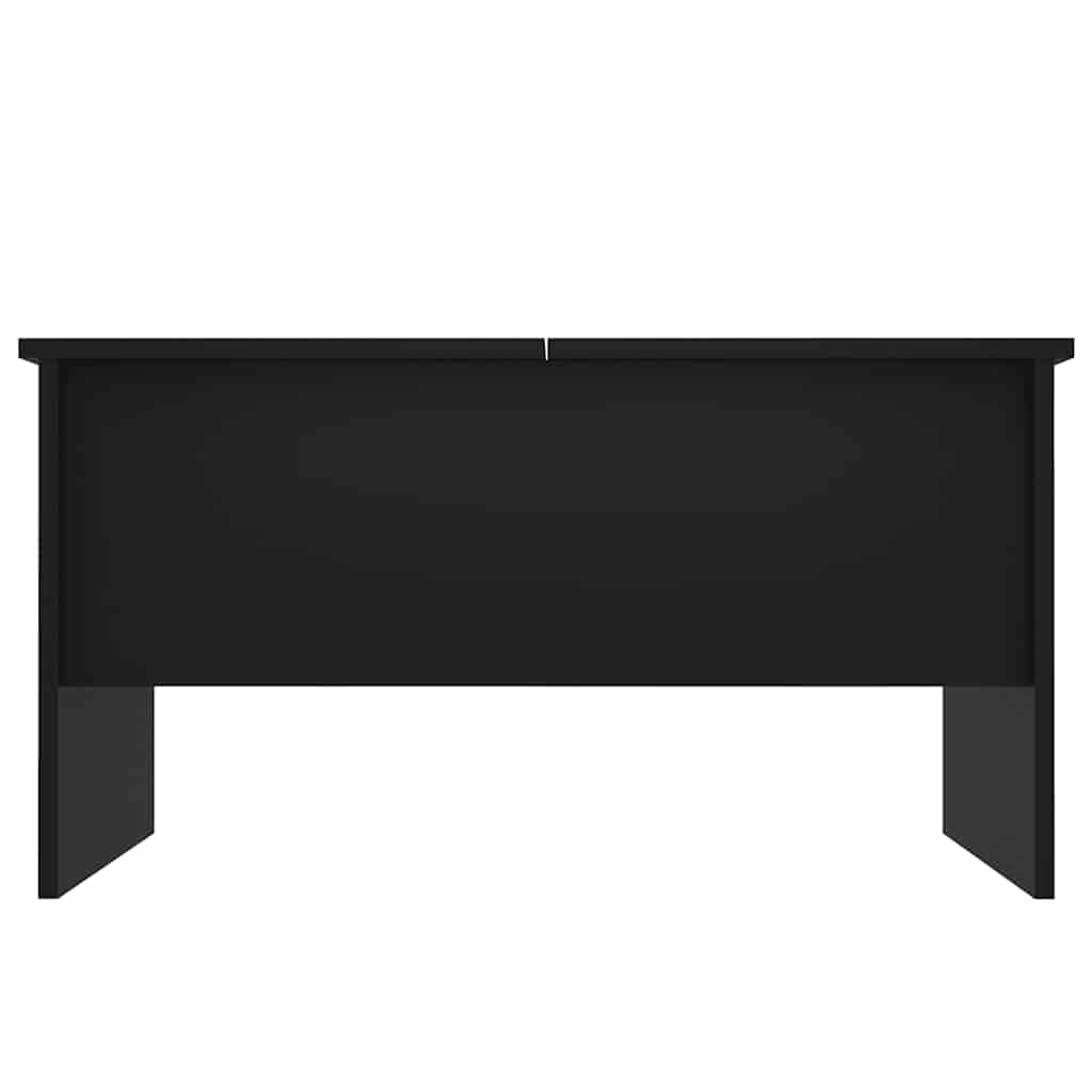 Salontafel 80x50x42,5 cm bewerkt hout zwart is nu te koop bij PeponiXL, paradijselijk wonen!