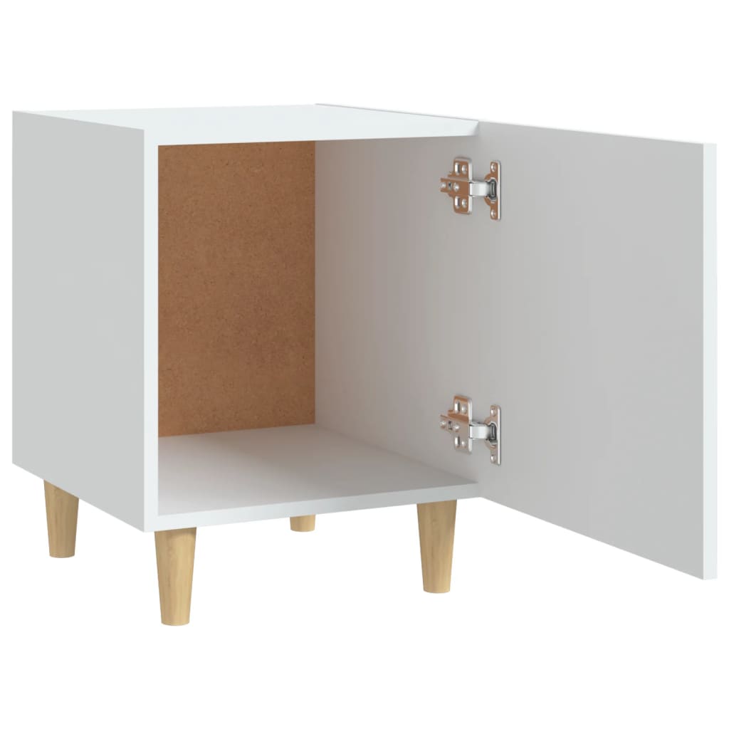 Nachtkastjes 2 st bewerkt hout wit is nu te koop bij PeponiXL, paradijselijk wonen!