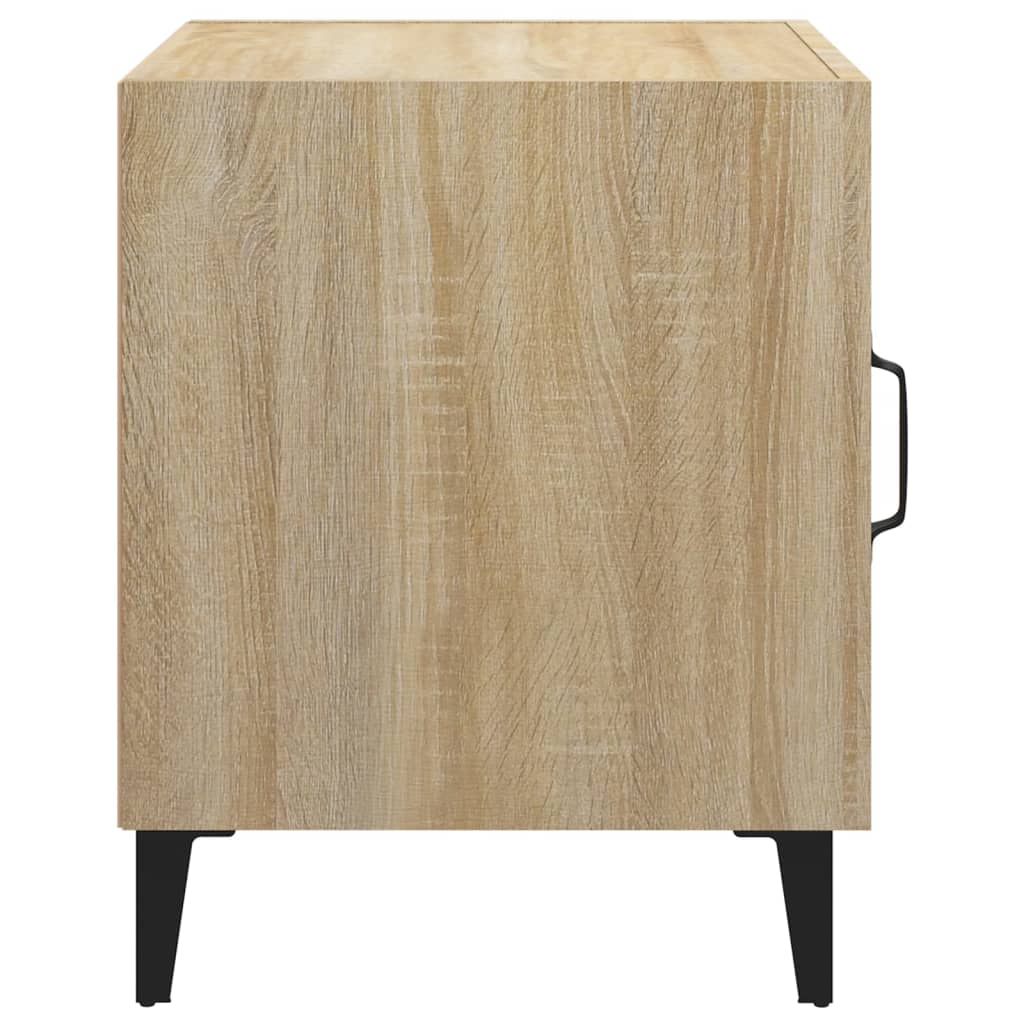 Nachtkastjes 2 st bewerkt hout sonoma eikenkleurig is nu te koop bij PeponiXL, paradijselijk wonen!