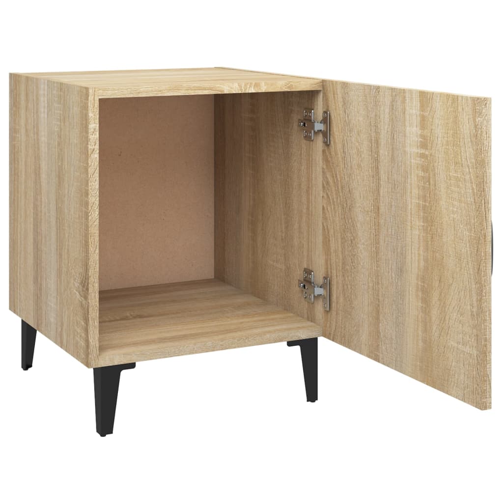 Nachtkastjes 2 st bewerkt hout sonoma eikenkleurig is nu te koop bij PeponiXL, paradijselijk wonen!