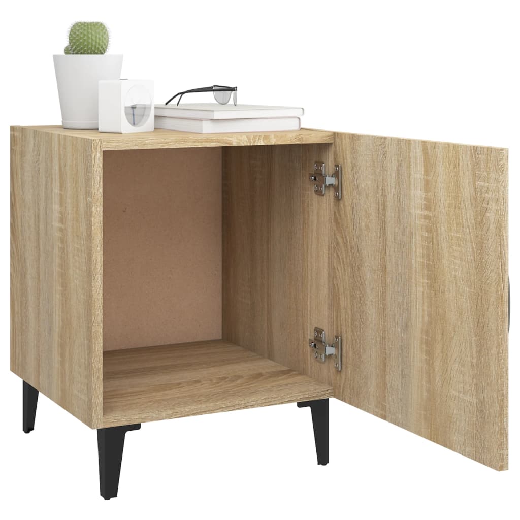 Nachtkastjes 2 st bewerkt hout sonoma eikenkleurig is nu te koop bij PeponiXL, paradijselijk wonen!