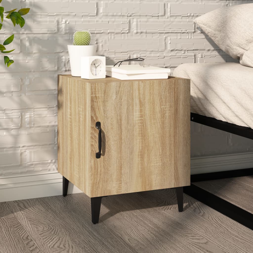 Nachtkastjes 2 st bewerkt hout sonoma eikenkleurig is nu te koop bij PeponiXL, paradijselijk wonen!