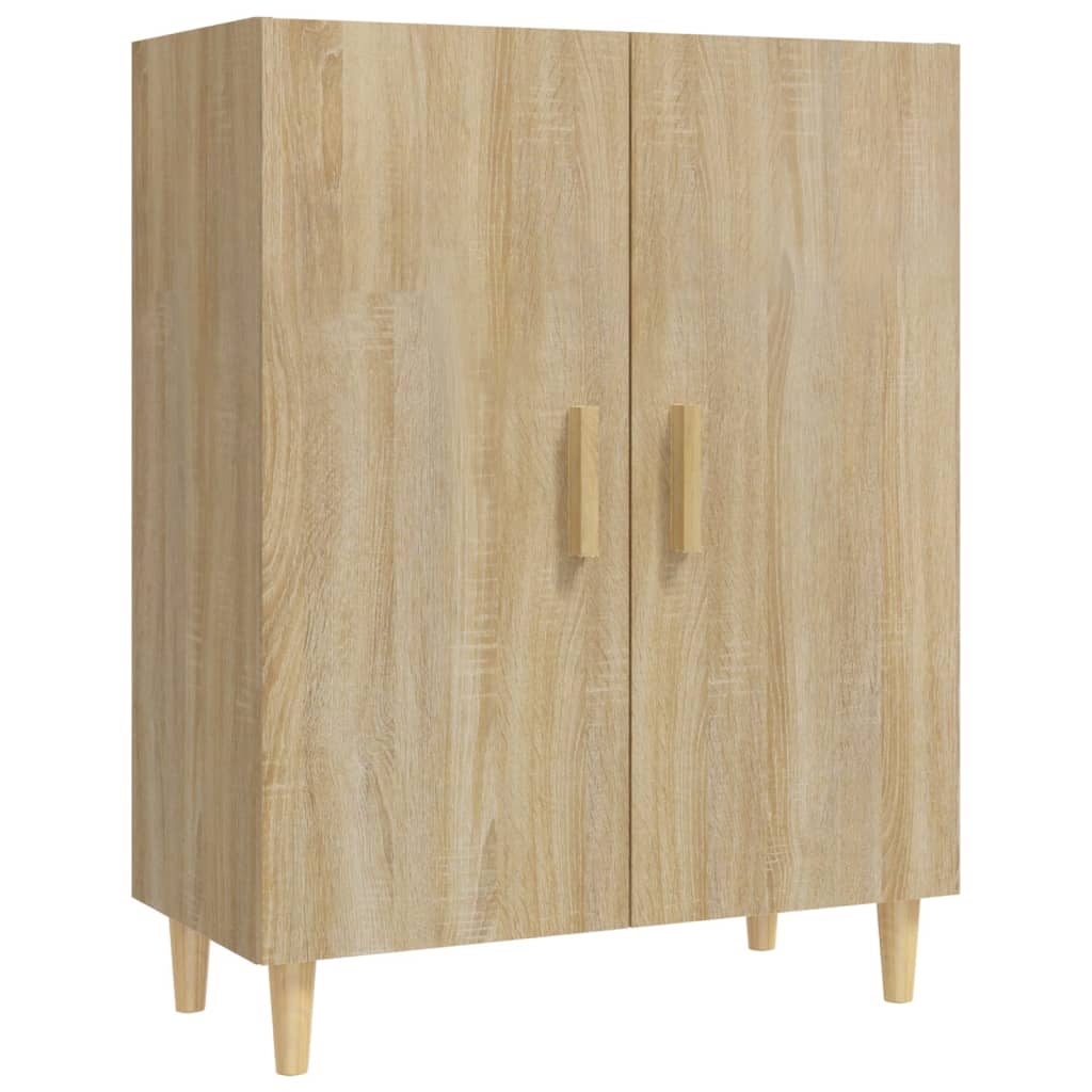 Dressoir 70x34x90 cm bewerkt hout sonoma eikenkleurig is nu te koop bij PeponiXL, paradijselijk wonen!