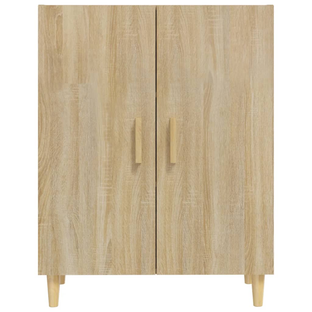 Dressoir 70x34x90 cm bewerkt hout sonoma eikenkleurig is nu te koop bij PeponiXL, paradijselijk wonen!