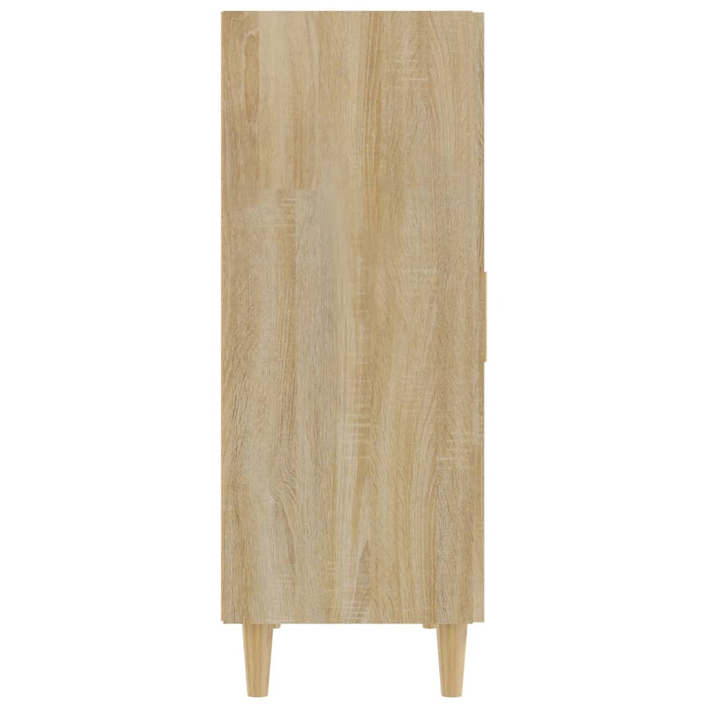 Dressoir 70x34x90 cm bewerkt hout sonoma eikenkleurig is nu te koop bij PeponiXL, paradijselijk wonen!