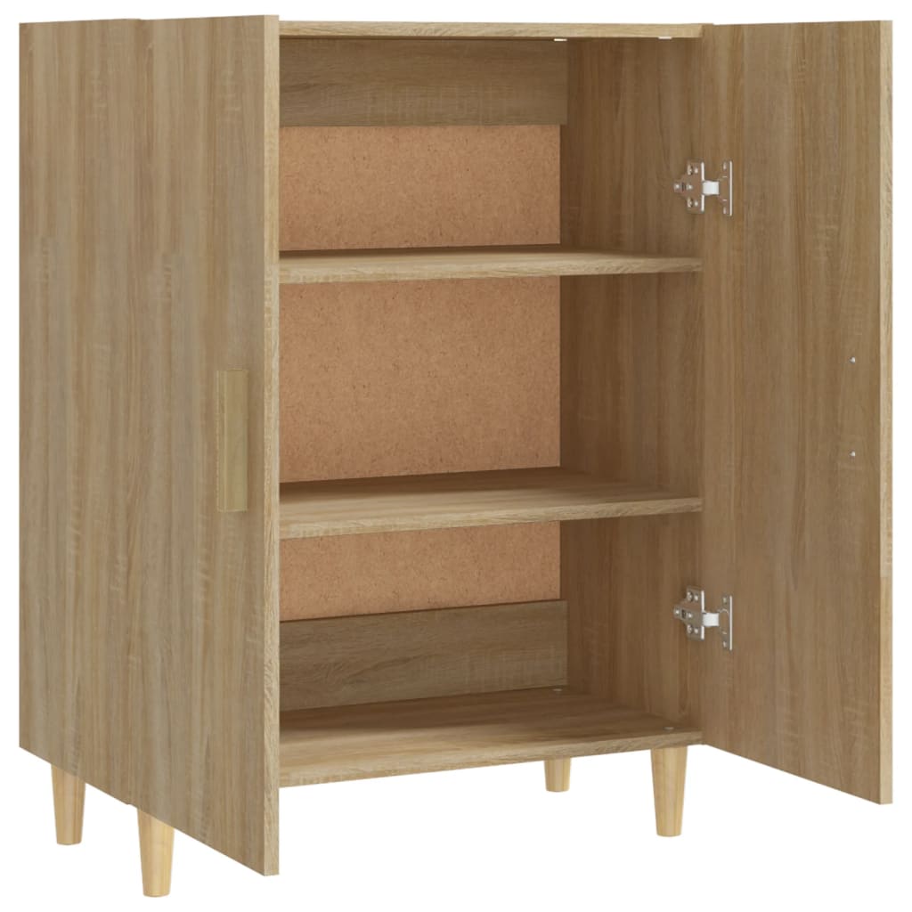 Dressoir 70x34x90 cm bewerkt hout sonoma eikenkleurig is nu te koop bij PeponiXL, paradijselijk wonen!