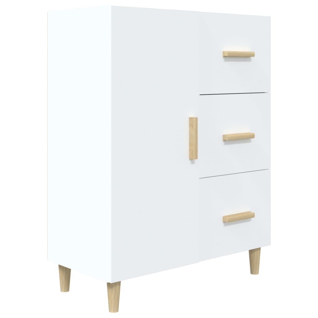Dressoir 69,5x34x90 cm bewerkt hout wit is nu te koop bij PeponiXL, paradijselijk wonen!