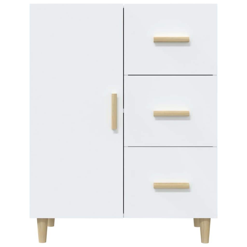 Dressoir 69,5x34x90 cm bewerkt hout wit is nu te koop bij PeponiXL, paradijselijk wonen!