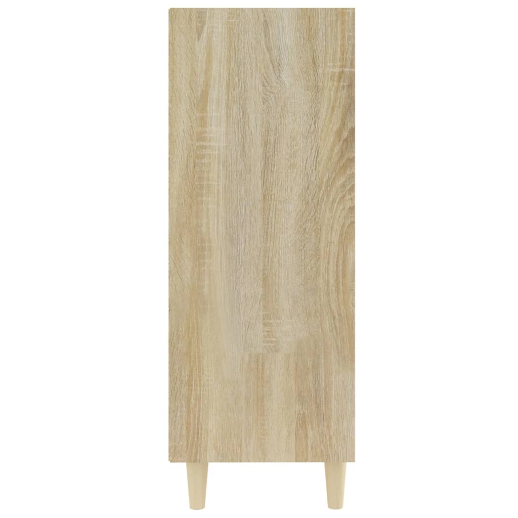 Dressoir 69,5x32,5x90 cm bewerkt hout sonoma eikenkleurig is nu te koop bij PeponiXL, paradijselijk wonen!