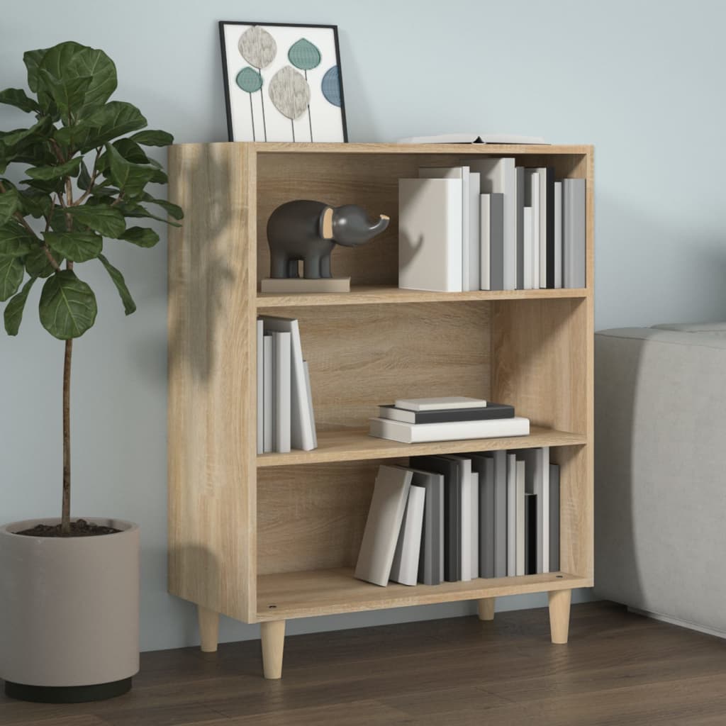 Dressoir 69,5x32,5x90 cm bewerkt hout sonoma eikenkleurig is nu te koop bij PeponiXL, paradijselijk wonen!