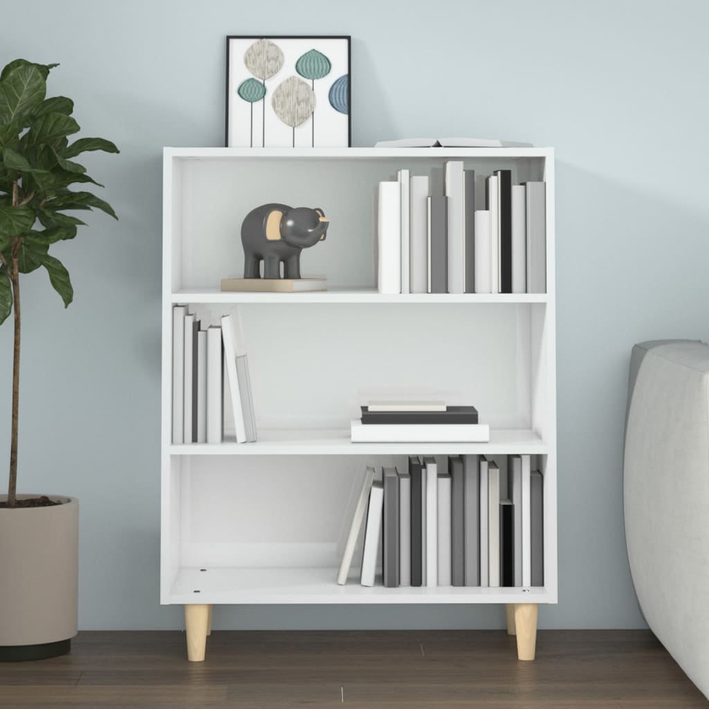 Dressoir 69,5x32,5x90 cm bewerkt hout hoogglans wit is nu te koop bij PeponiXL, paradijselijk wonen!