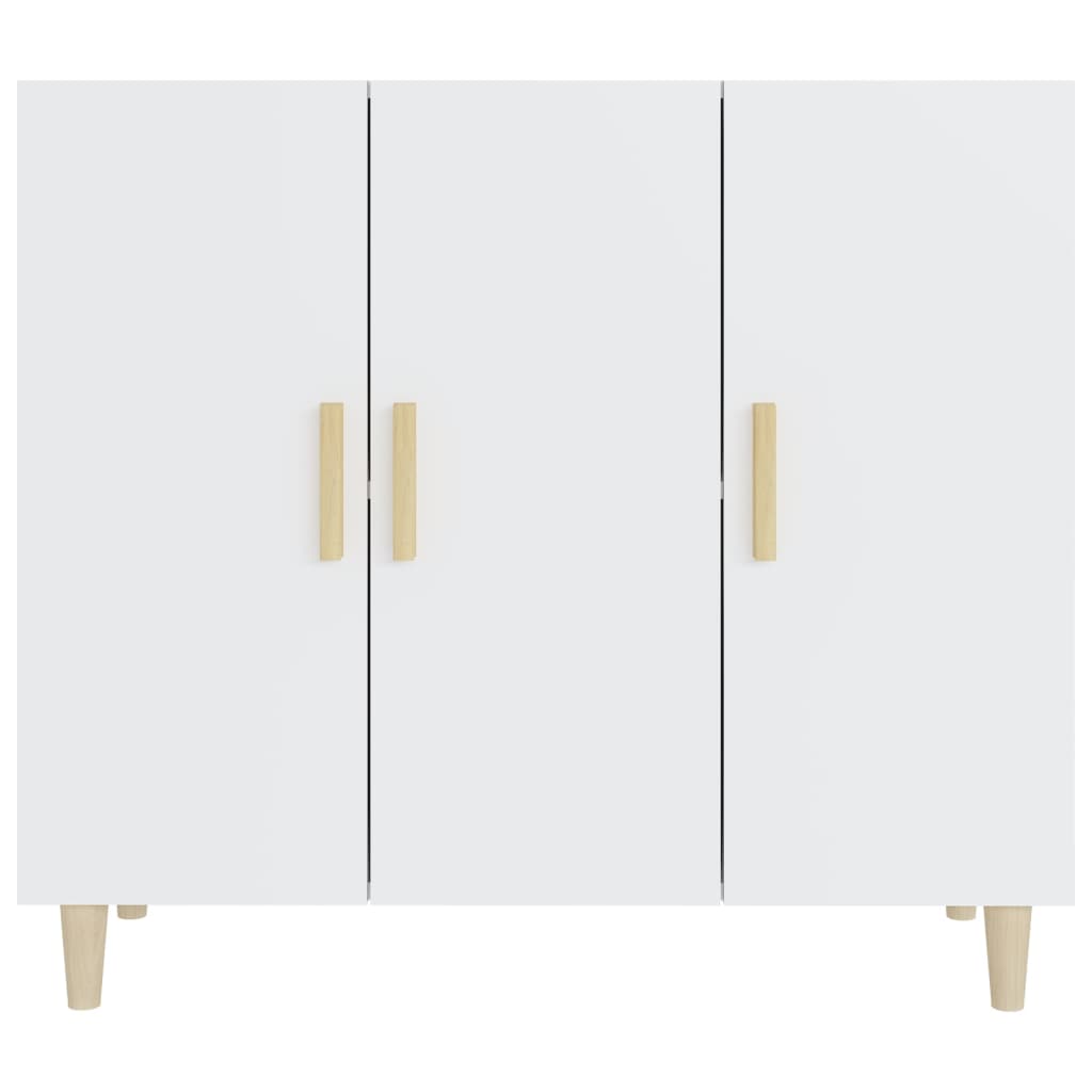 Dressoir 90x34x80 cm bewerkt hout wit is nu te koop bij PeponiXL, paradijselijk wonen!