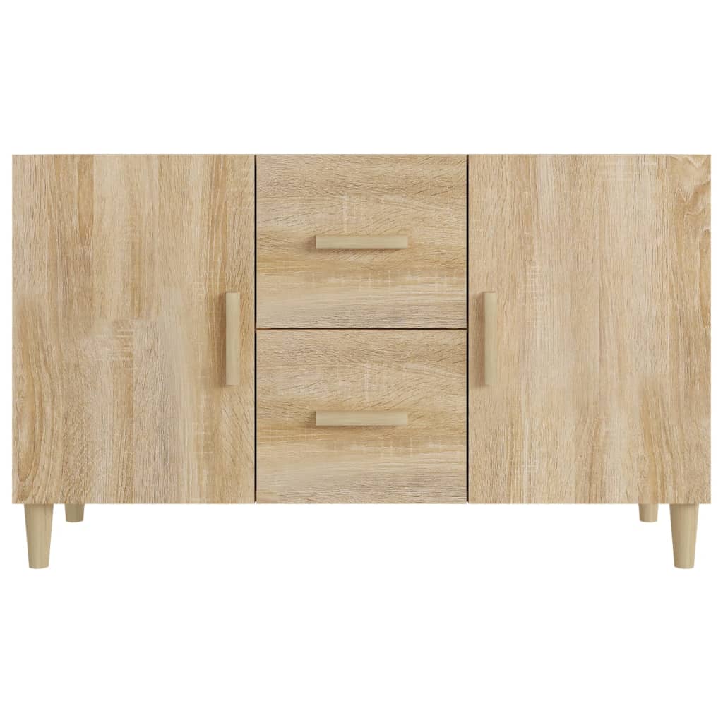 Dressoir 100x36x60 cm bewerkt hout sonoma eikenkleurig is nu te koop bij PeponiXL, paradijselijk wonen!