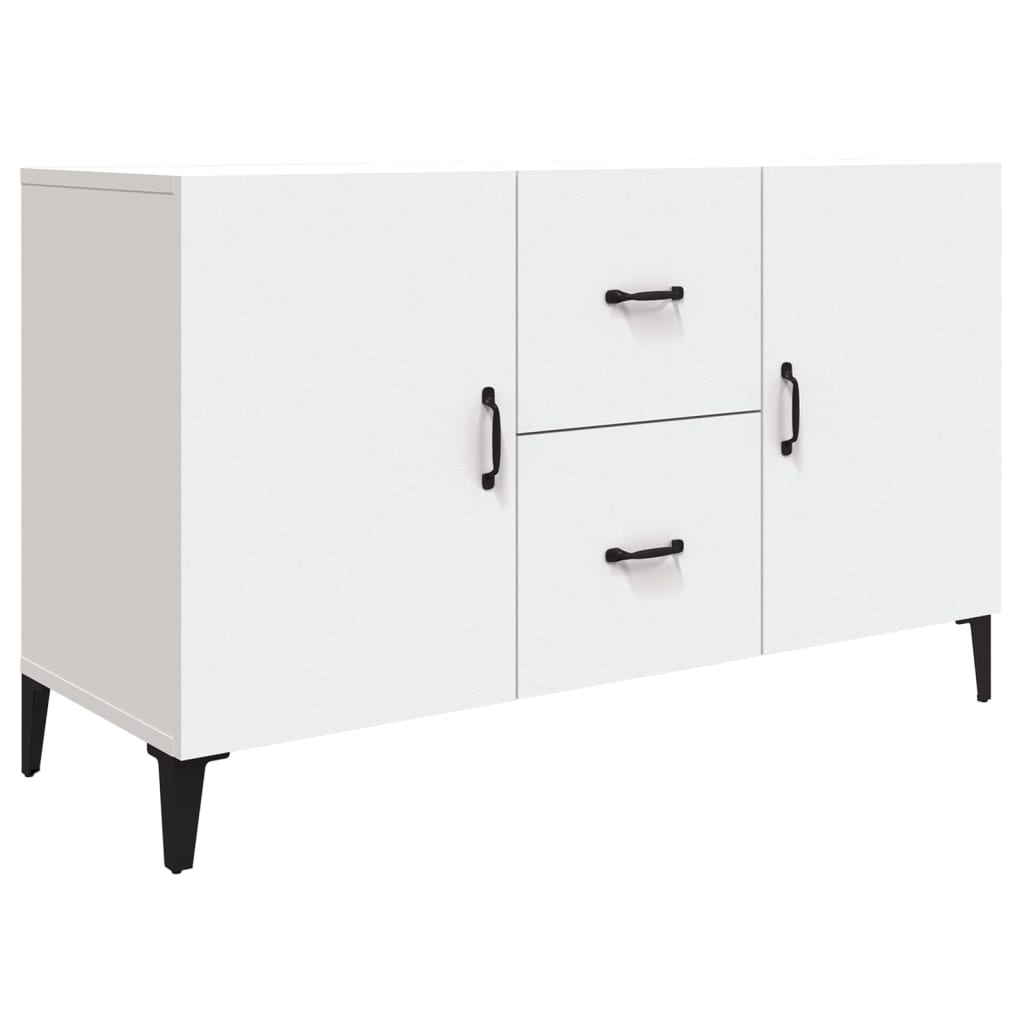 Dressoir 100x36x60 cm bewerkt hout wit is nu te koop bij PeponiXL, paradijselijk wonen!