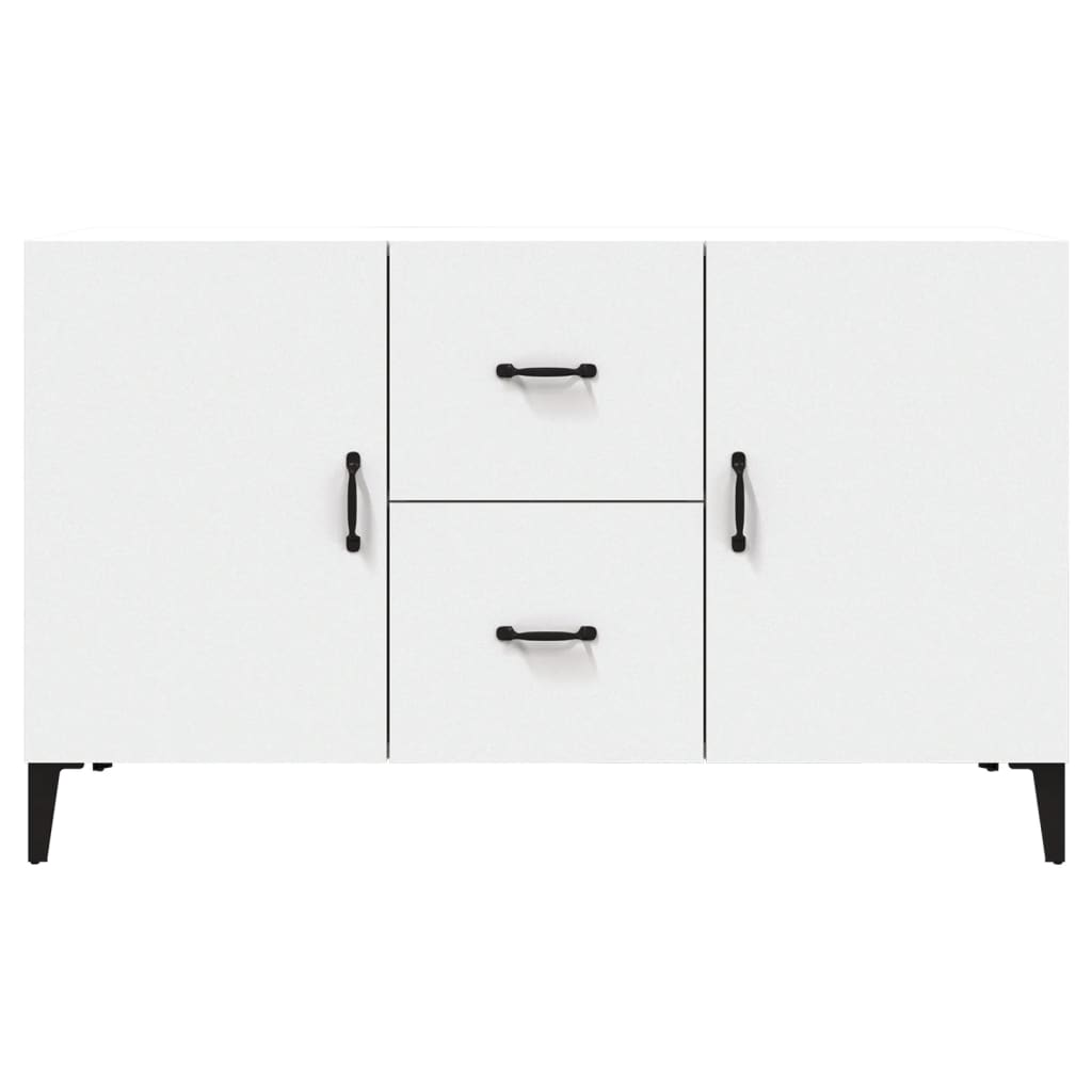 Dressoir 100x36x60 cm bewerkt hout wit is nu te koop bij PeponiXL, paradijselijk wonen!