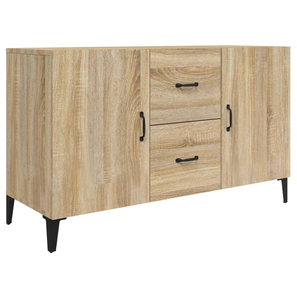 Dressoir 100x36x60 cm bewerkt hout sonoma eikenkleurig is nu te koop bij PeponiXL, paradijselijk wonen!