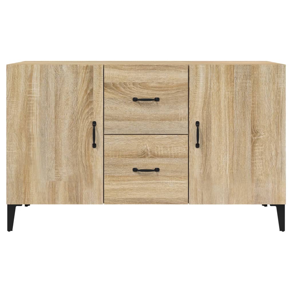 Dressoir 100x36x60 cm bewerkt hout sonoma eikenkleurig is nu te koop bij PeponiXL, paradijselijk wonen!