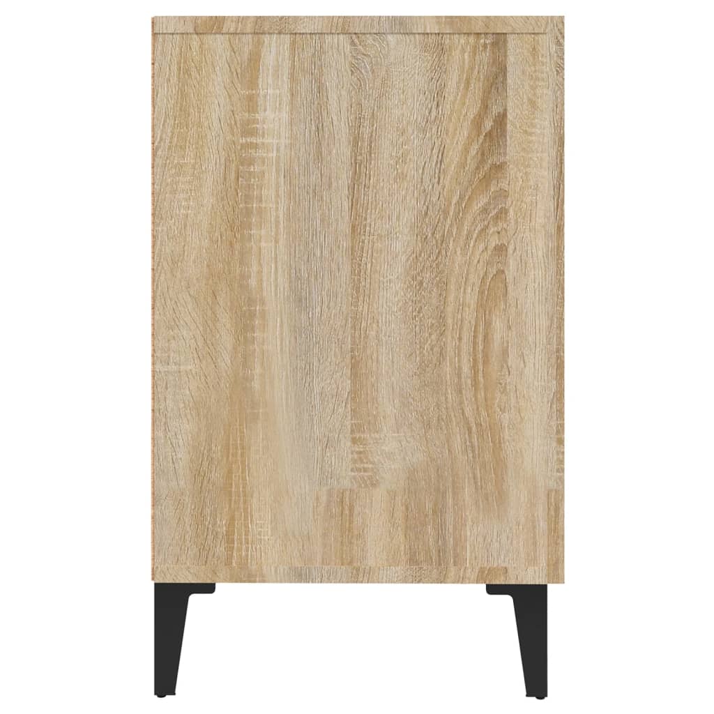 Dressoir 100x36x60 cm bewerkt hout sonoma eikenkleurig is nu te koop bij PeponiXL, paradijselijk wonen!