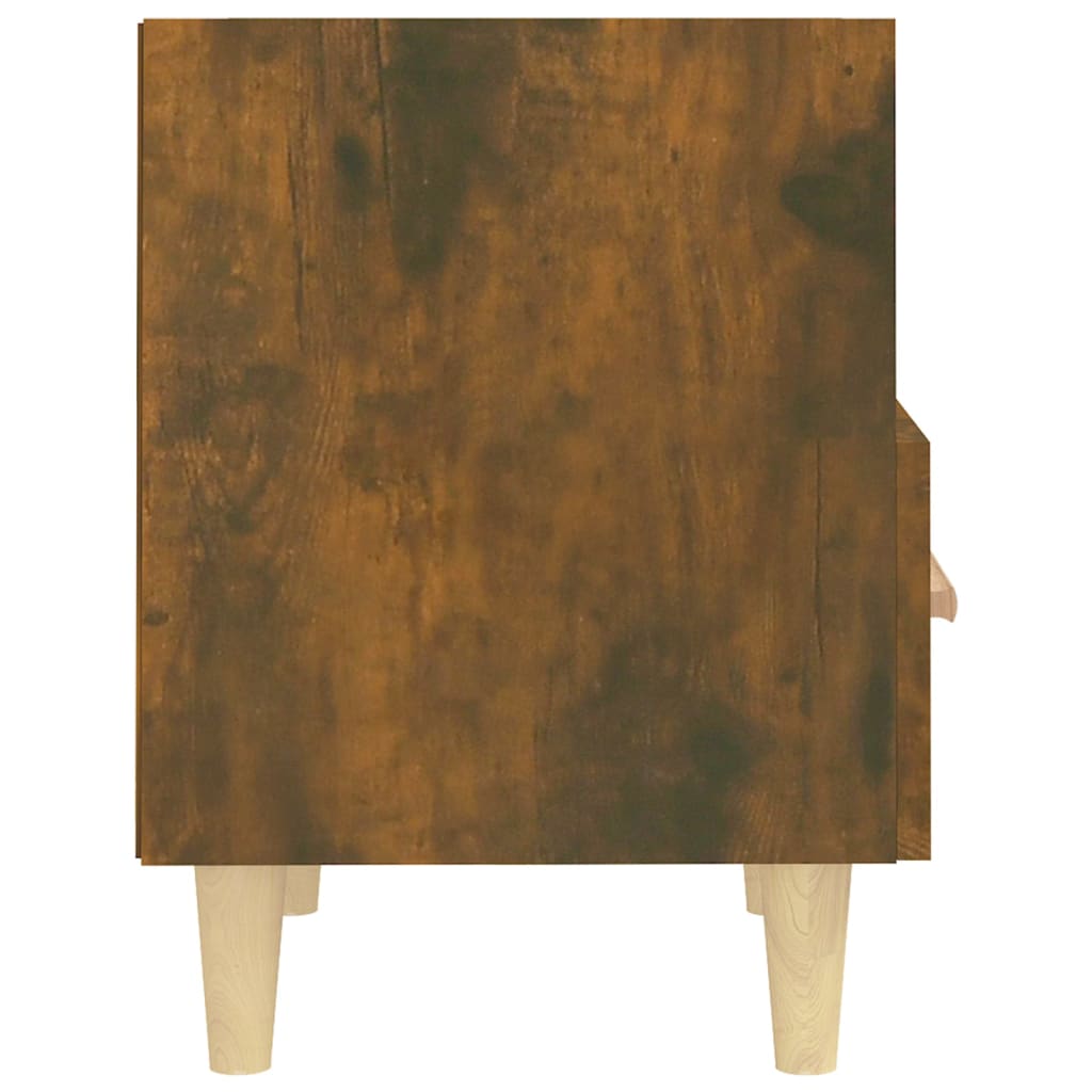 Nachtkastje 40x35x47 cm gerookt eikenkleurig is nu te koop bij PeponiXL, paradijselijk wonen!