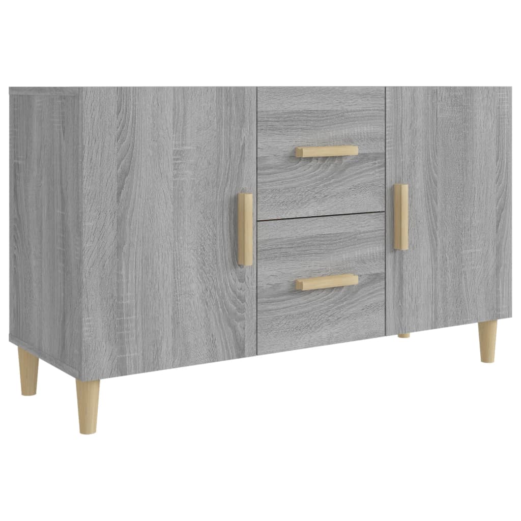 Dressoir 100x36x60 cm bewerkt hout grijs sonoma eikenkleurig is nu te koop bij PeponiXL, paradijselijk wonen!