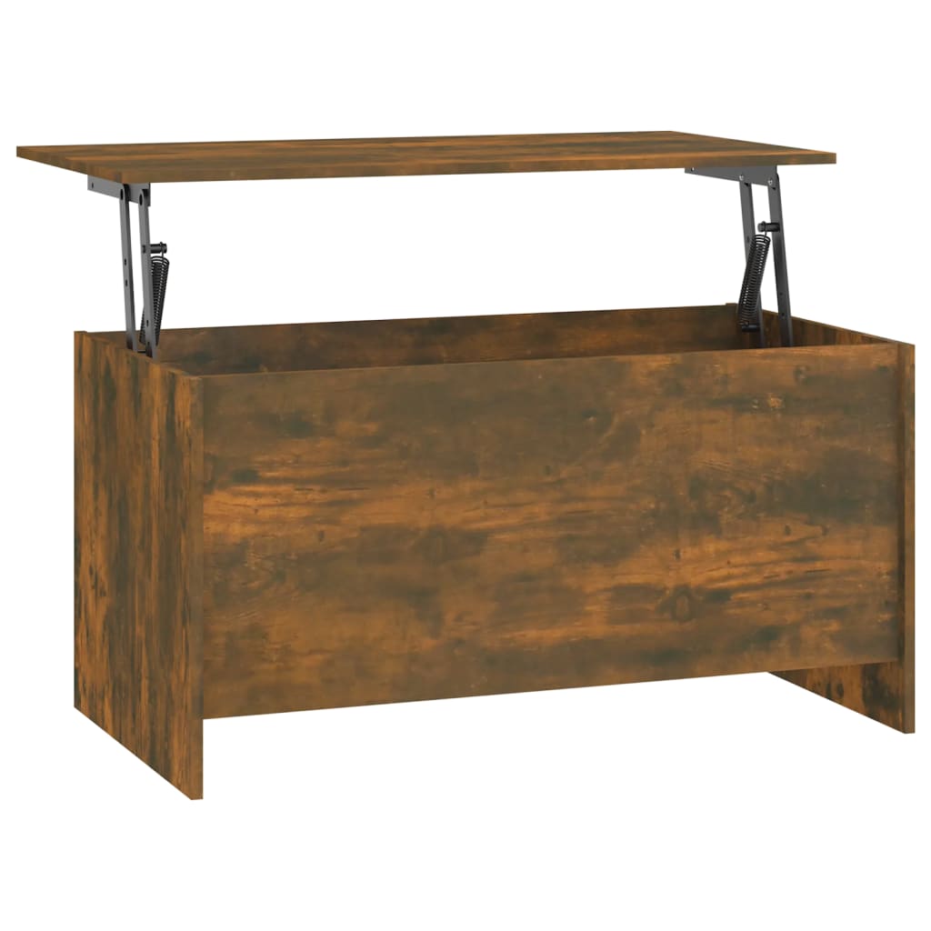 Salontafel 102x55,5x52,5 cm bewerkt hout gerookt eikenkleurig is nu te koop bij PeponiXL, paradijselijk wonen!