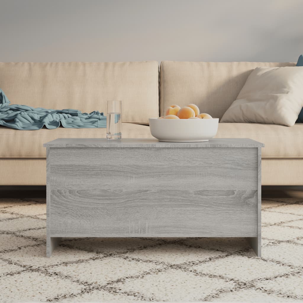 Salontafel 102x55,5x52,5 cm bewerkt hout grijs sonoma eiken is nu te koop bij PeponiXL, paradijselijk wonen!