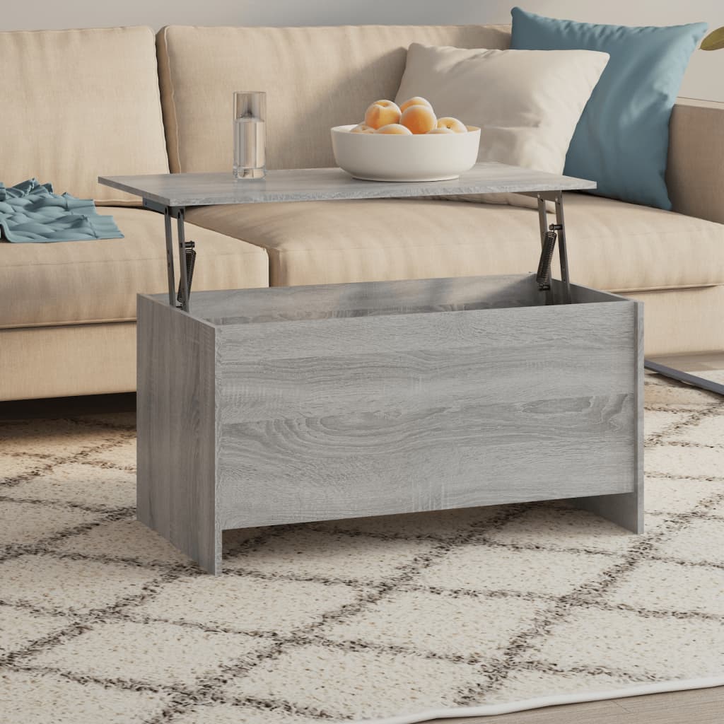 Salontafel 102x55,5x52,5 cm bewerkt hout grijs sonoma eiken is nu te koop bij PeponiXL, paradijselijk wonen!