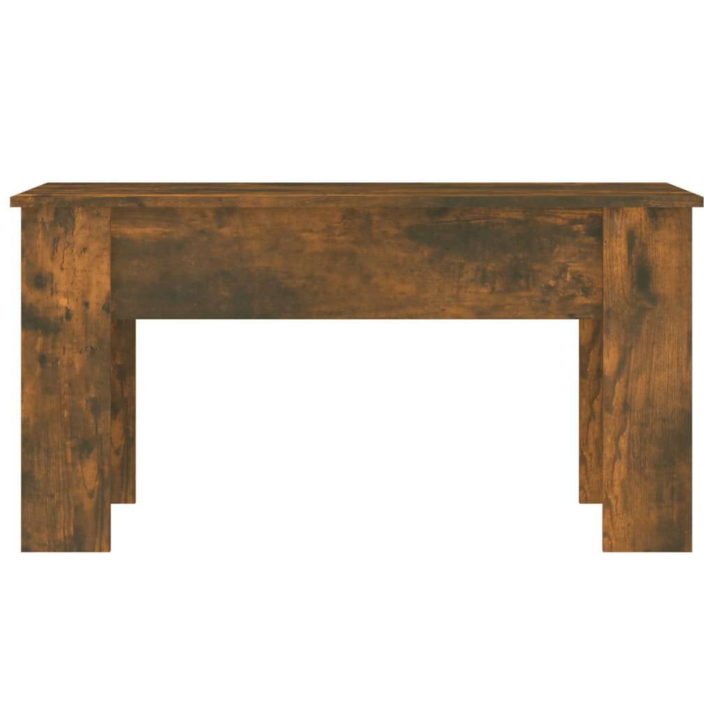 Salontafel 101x49x52 cm bewerkt hout gerookt eikenkleurig is nu te koop bij PeponiXL, paradijselijk wonen!