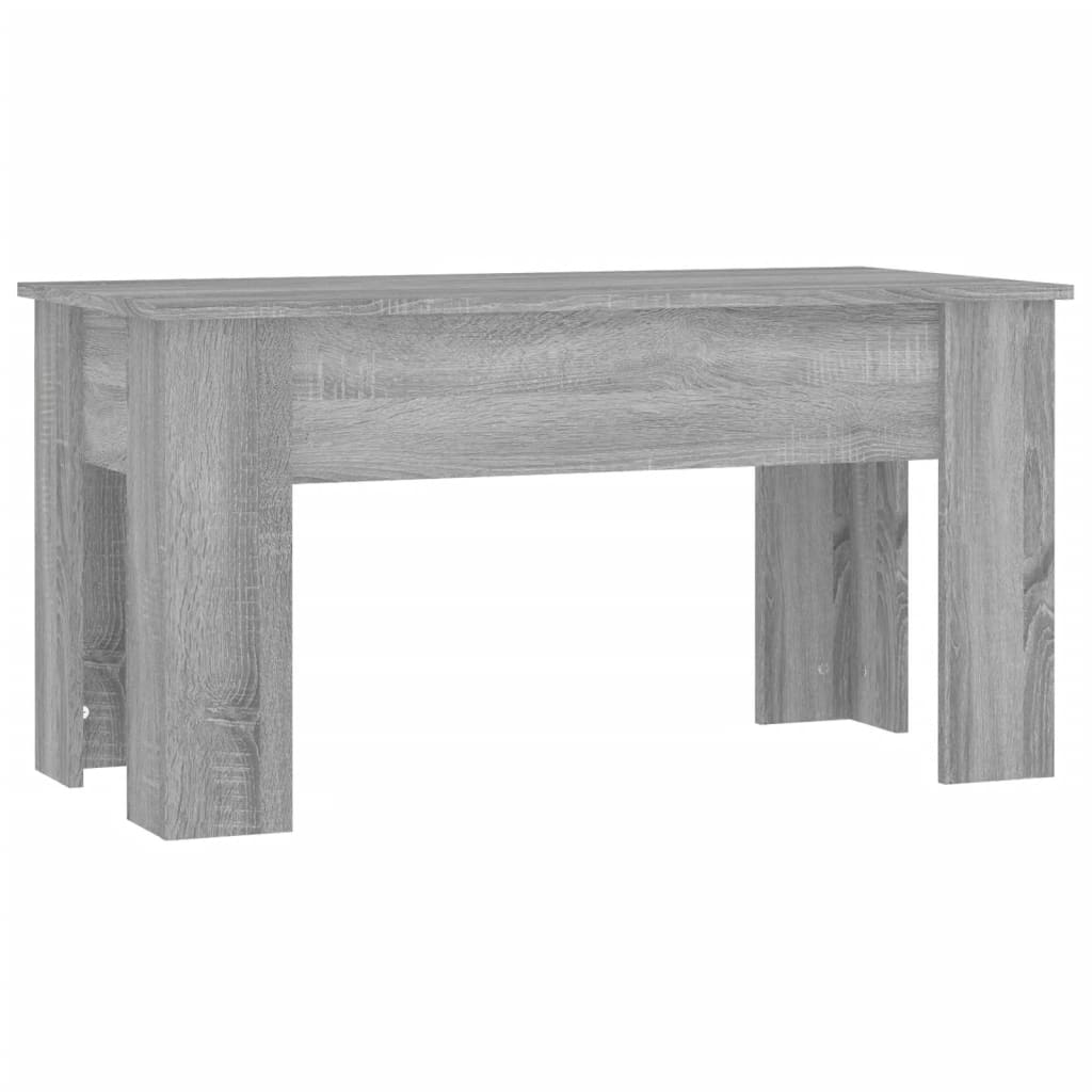Salontafel 101x49x52 cm bewerkt hout grijs sonoma eikenkleurig is nu te koop bij PeponiXL, paradijselijk wonen!