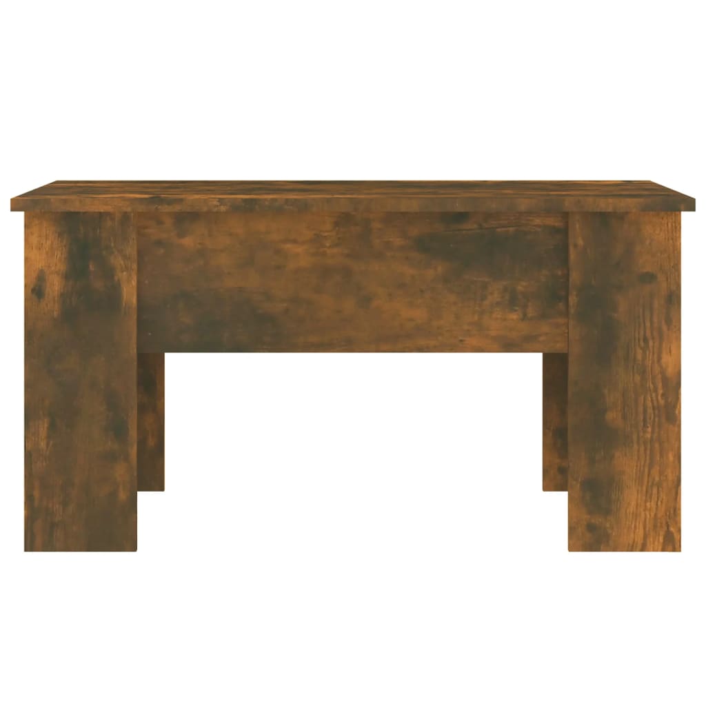 Salontafel 79x49x41 cm bewerkt hout gerookt eikenkleurig is nu te koop bij PeponiXL, paradijselijk wonen!