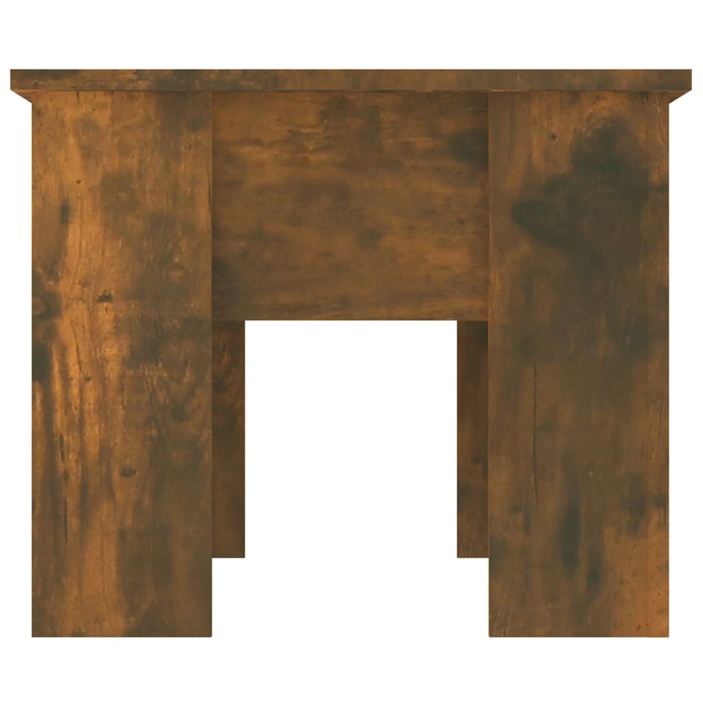 Salontafel 79x49x41 cm bewerkt hout gerookt eikenkleurig is nu te koop bij PeponiXL, paradijselijk wonen!