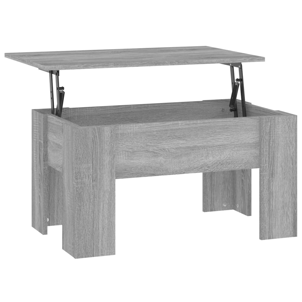 Salontafel 79x49x41 cm bewerkt hout grijs sonoma eikenkleurig is nu te koop bij PeponiXL, paradijselijk wonen!