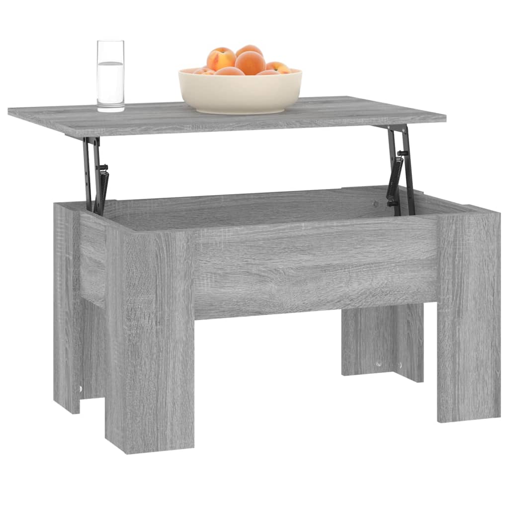 Salontafel 79x49x41 cm bewerkt hout grijs sonoma eikenkleurig is nu te koop bij PeponiXL, paradijselijk wonen!