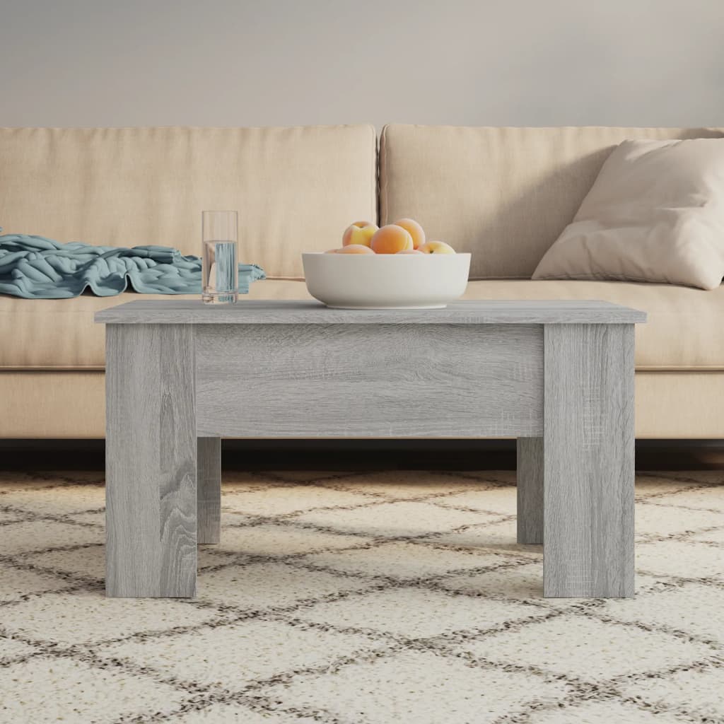 Salontafel 79x49x41 cm bewerkt hout grijs sonoma eikenkleurig is nu te koop bij PeponiXL, paradijselijk wonen!