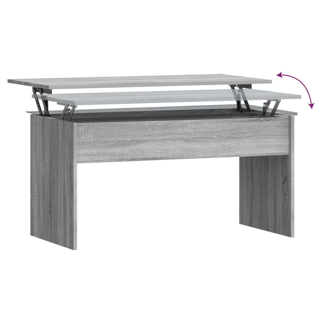 Salontafel 102x50,5x52,5 cm bewerkt hout grijs sonoma eiken is nu te koop bij PeponiXL, paradijselijk wonen!
