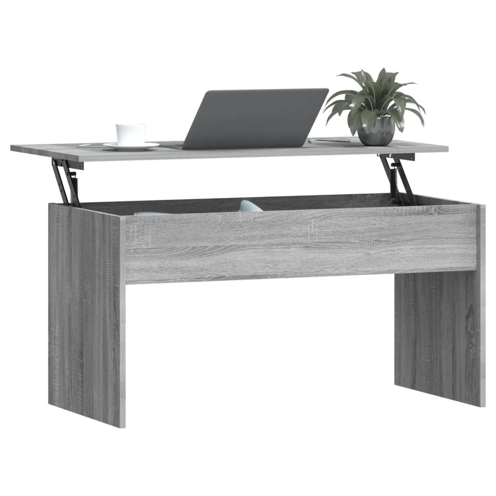 Salontafel 102x50,5x52,5 cm bewerkt hout grijs sonoma eiken is nu te koop bij PeponiXL, paradijselijk wonen!