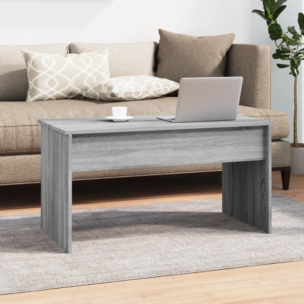 Salontafel 102x50,5x52,5 cm bewerkt hout grijs sonoma eiken is nu te koop bij PeponiXL, paradijselijk wonen!